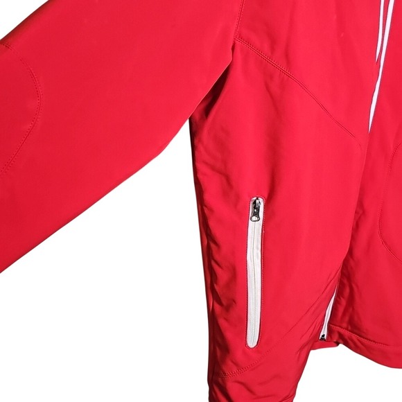 WISCONSIN Red Full-Zip Jacket with Logo Neopreme with contrasting white zippers - Picture 5 of 11